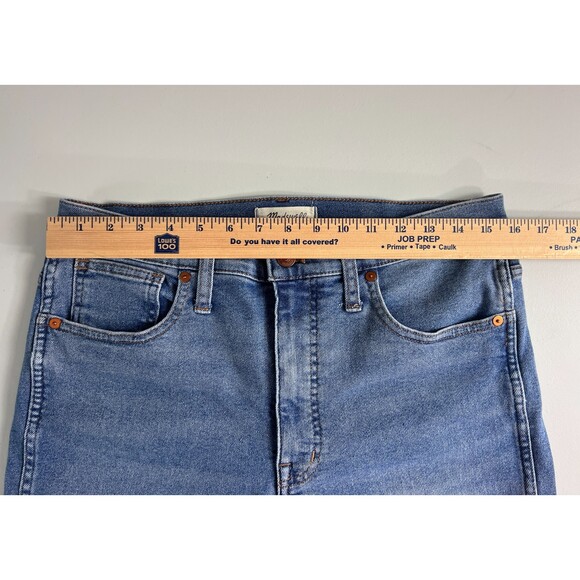 Madewell 10" High-Rise Skinny Jeans in Ainsworth Wash Raw-Hem Edition Women's 30 - Picture 8 of 12